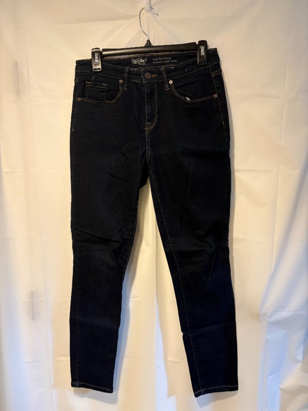 Womens Mossimo Size 6/28 High Rise Dark Skinny Denim Jeans